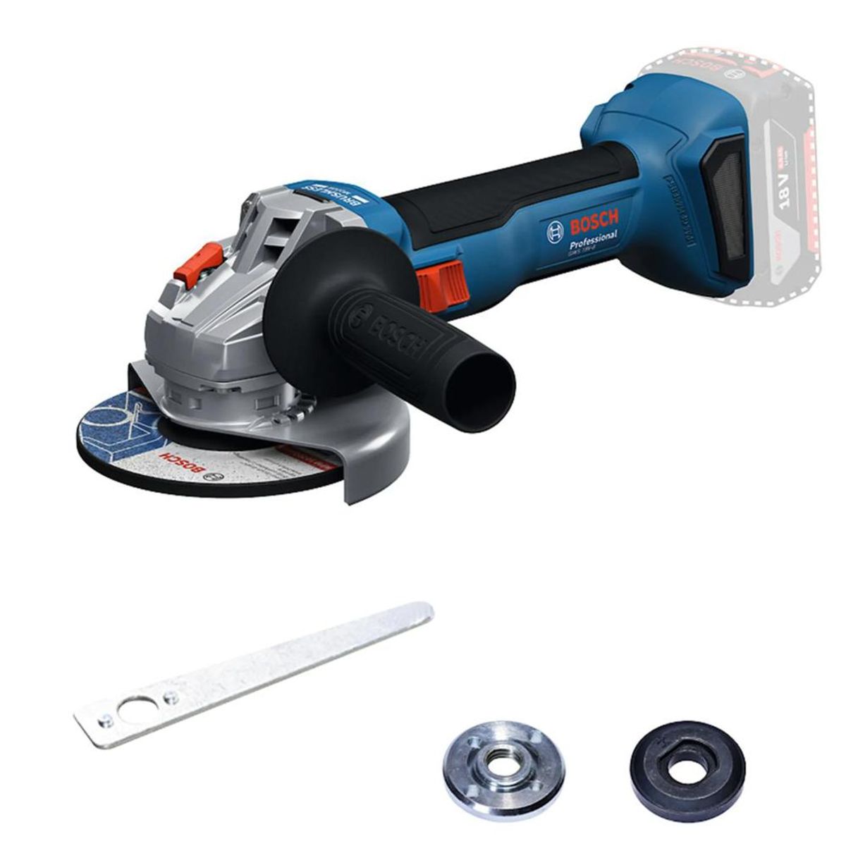 BOSCH - ESMERIL ANGULAR 5 BOSCH GWS 18V-8 PROF SIN BAT NI CARG