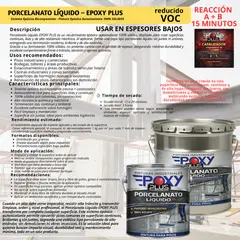 EPOXY - PORCELANATO LIQUIDO PREMIUM - KIT GALÓN - AZUL ACERO RAL 5011