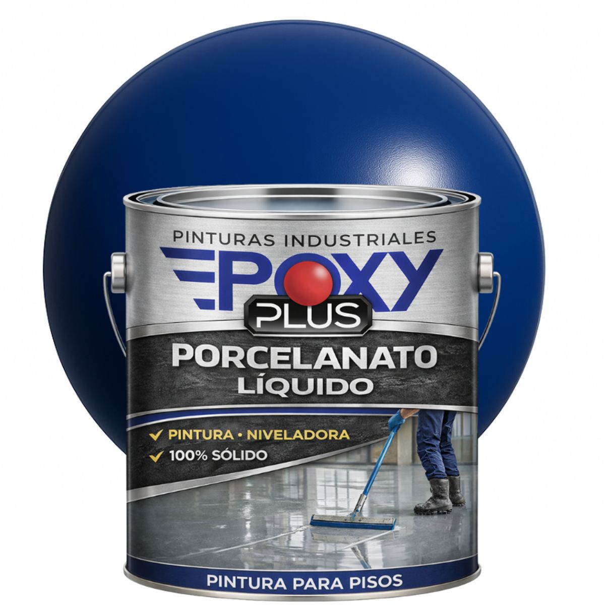 EPOXY - PORCELANATO LIQUIDO PREMIUM - KIT GALÓN - AZUL COBALTO RAL 5013