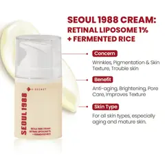 KSECRET - SEOUL 1988 Retinal Liposome 1% + Fermented Rice 50ml