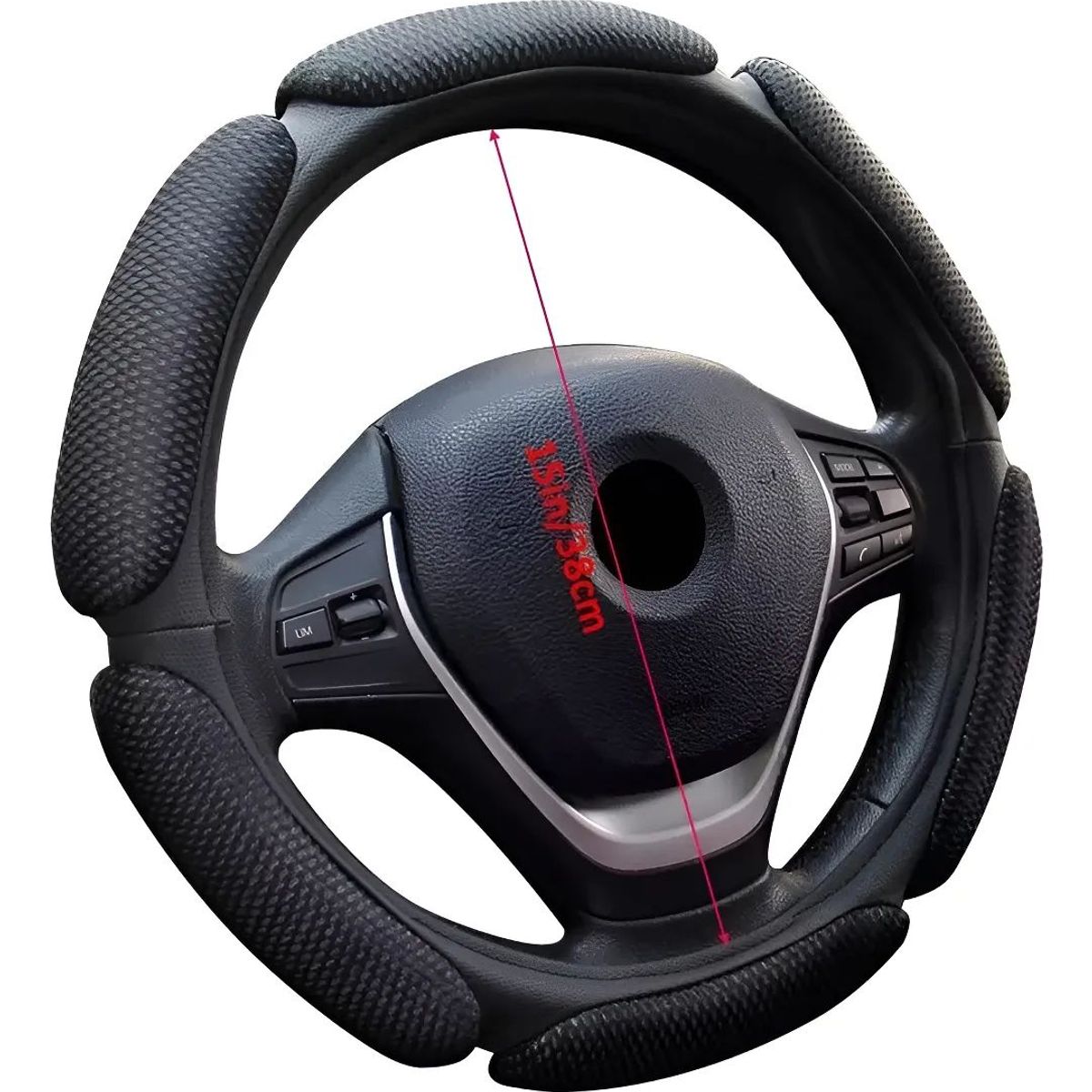 GENERICO - Funda Cubre Volante Universal 3d Acolchado Antideslizante