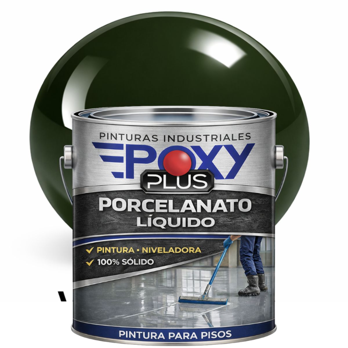 PORCELANATO LIQUIDO PREMIUM - KIT GALÓN - VERDE BOTELLA RAL 6007, marca EPOXY - Foto Principal