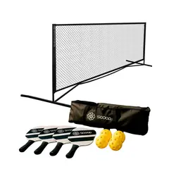 GENERICO - Set de Pickleball Scoop con 4 Raquetas y Red
