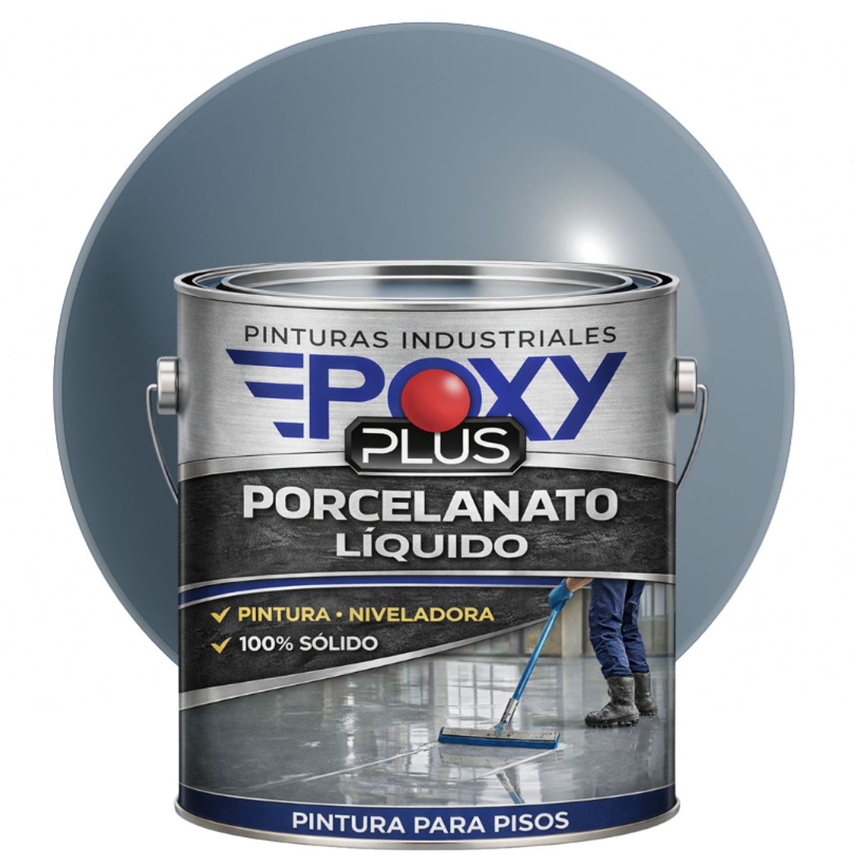 PORCELANATO LIQUIDO PREMIUM - KIT GALÓN - GRIS VAIO RAL 7000, marca EPOXY - Foto Principal