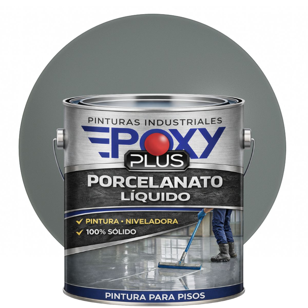 EPOXY - PORCELANATO LIQUIDO PREMIUM - KIT GALÓN - QUARTZ GREY RAL 7006