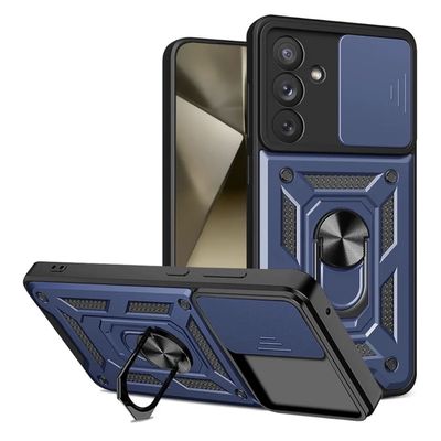 Generico Carcasa Armor Anillo Para Samsung A17 5G - Azul