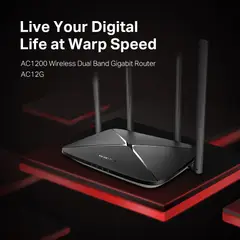 MERCUSYS - ROUTER AC12G AC1200 DOBLE BANDA 4 ANTENAS 867 MBPS