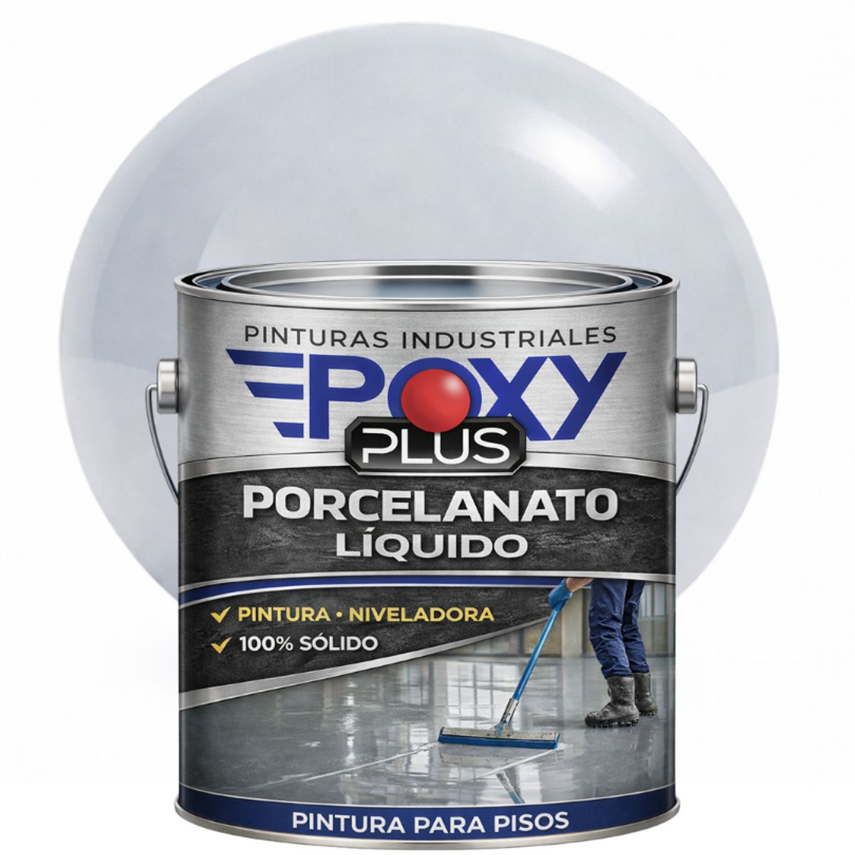 EPOXY - PORCELANATO LIQUIDO PREMIUM - KIT GALÓN - GRIS PÁLIDO RAL 7035
