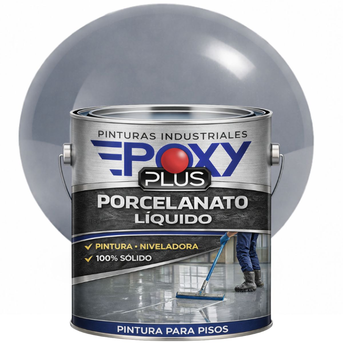EPOXY - PORCELANATO LIQUIDO PREMIUM - KIT GALÓN - GRIS POLVO RAL 7037