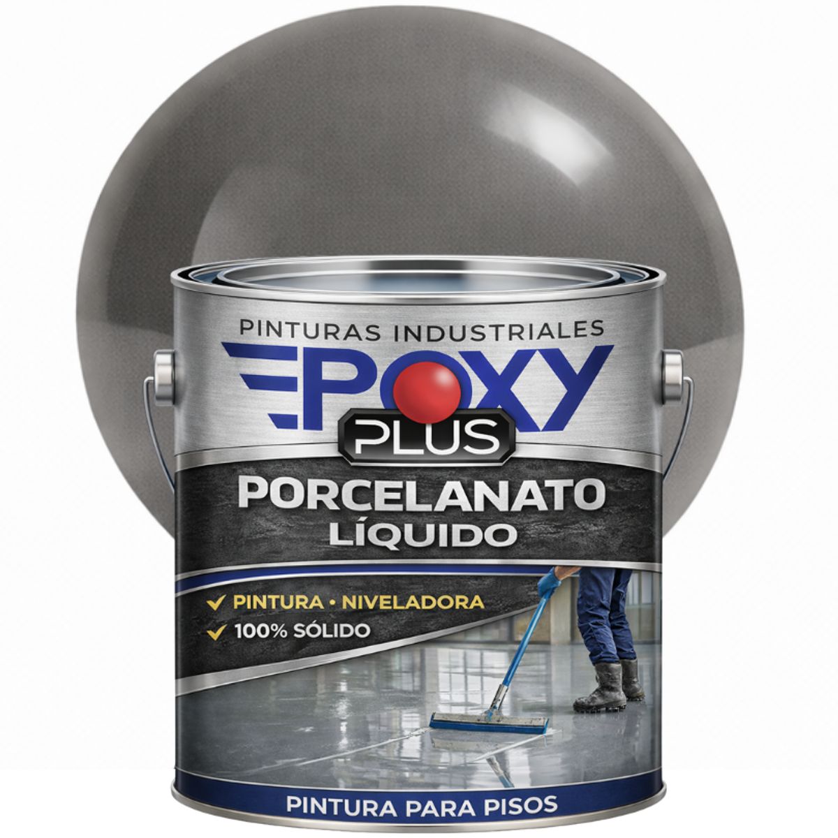 EPOXY - PORCELANATO LIQUIDO PREMIUM - KIT GALÓN - GRIS CUARZO RAL 7039