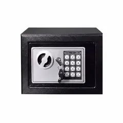 GENERICO - Caja Fuerte Digital Con Llave Negro