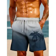 VARIOS - Traje De Baño Hombre Short Bermuda Sin Forro