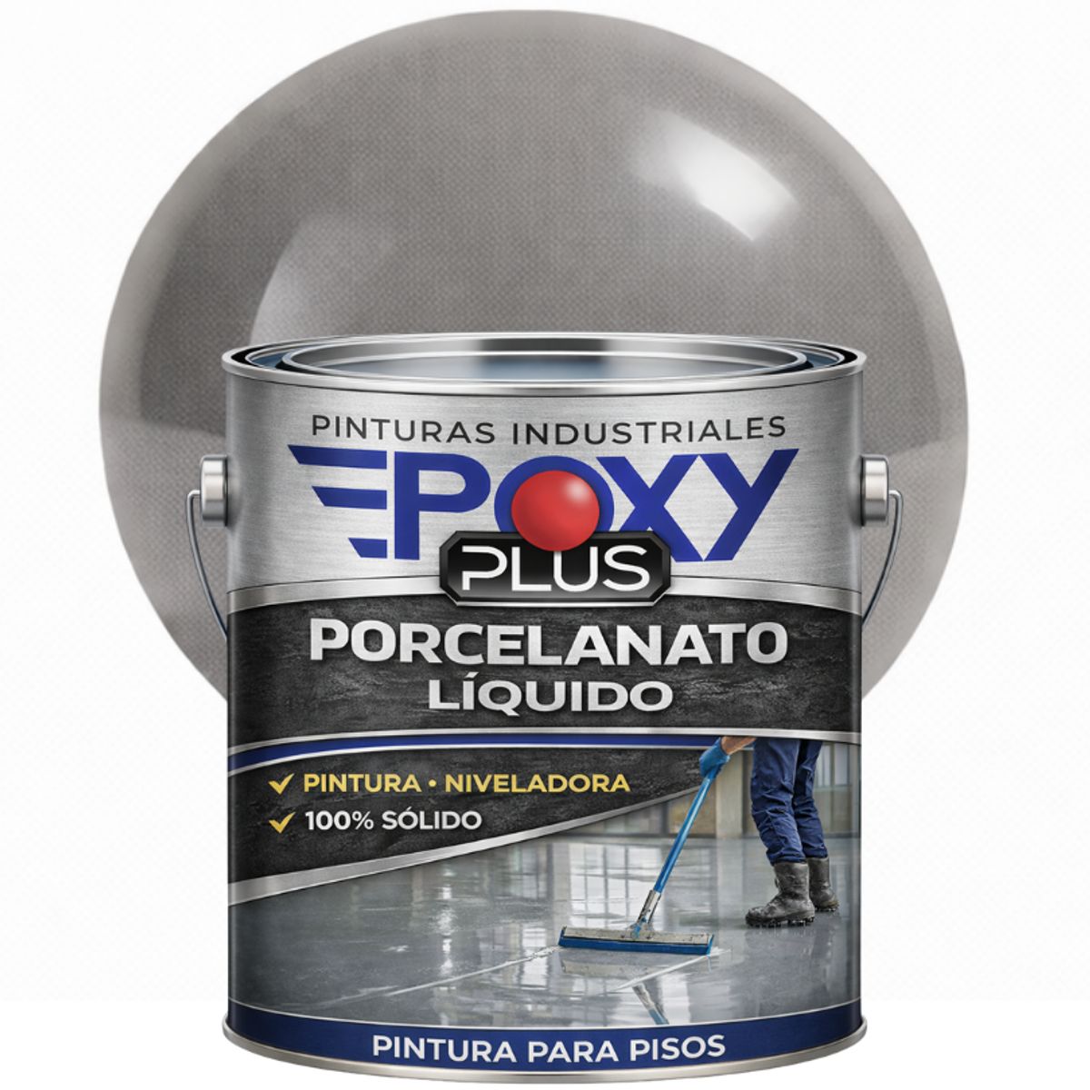 PORCELANATO LIQUIDO PREMIUM - KIT GALÓN - GRISÓGICO RAL 7048, marca EPOXY - Foto Principal
