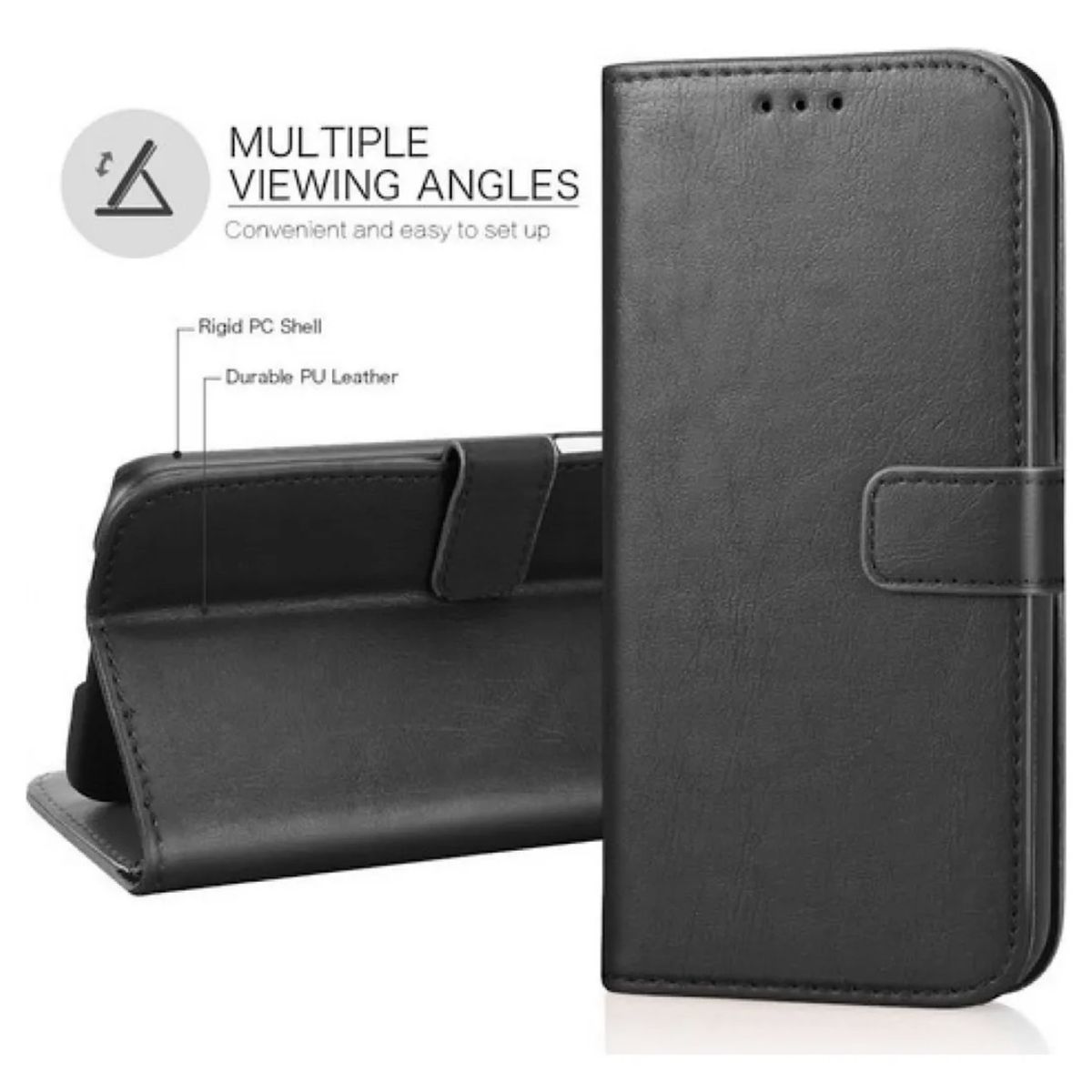 GENERICO - Carcasa Estilo Flip Cover Para Samsung A17 5G - Negro