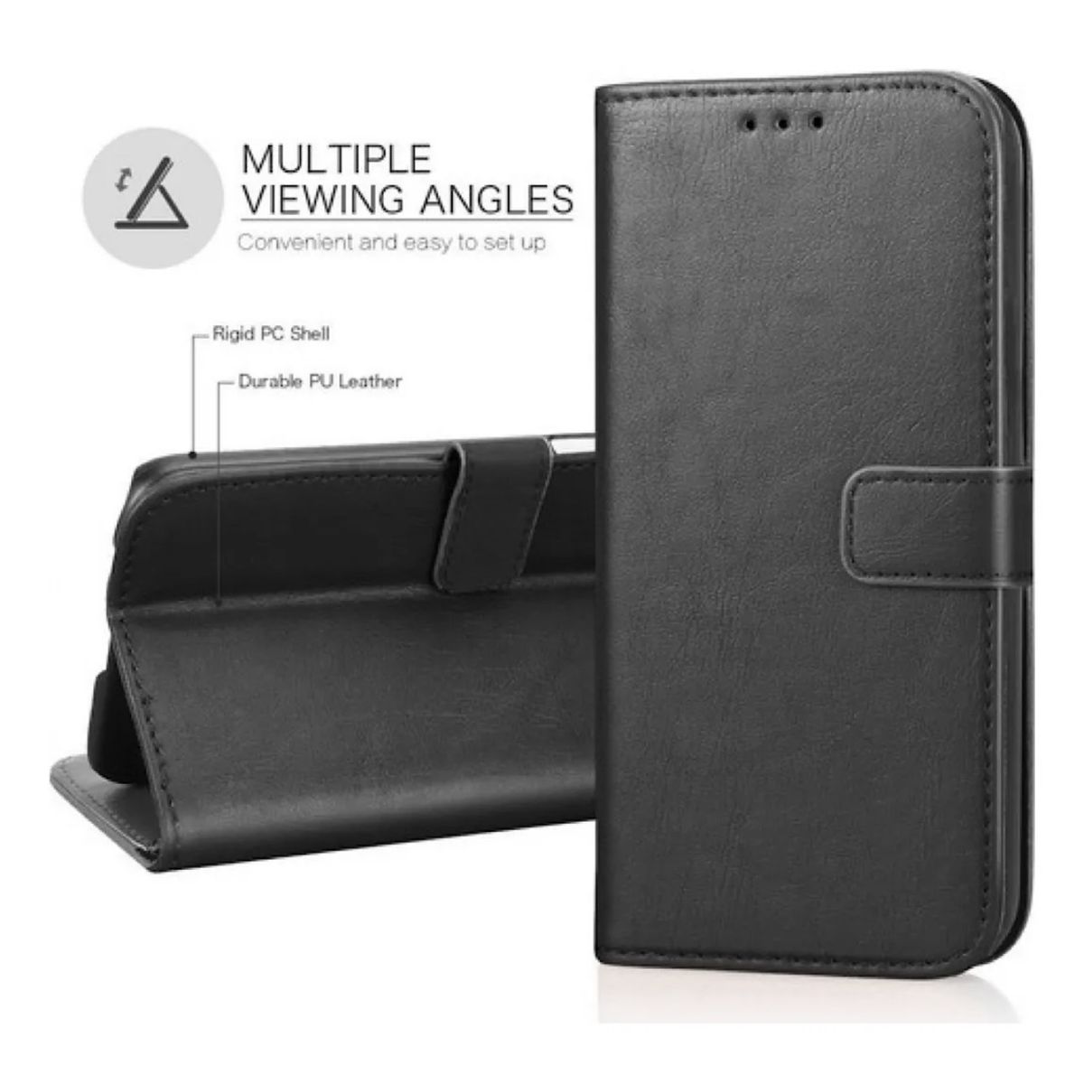 GENERICO - Carcasa Estilo Flip Cover Para Samsung A17 5G - Negro
