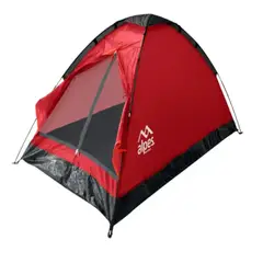 ALPES - Carpa Galapagos 2 Personas Roja Ligera Camping Trekkin