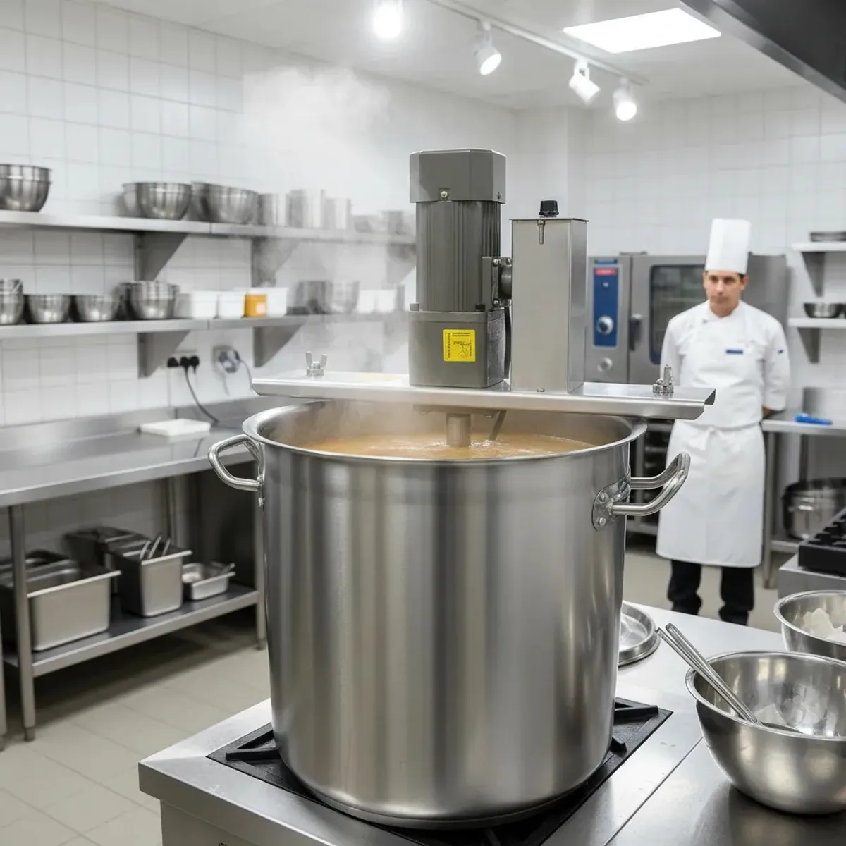 GENERICO - OLLA REVOLVEDORA AUTOMÁTICA PROFESIONAL 25 LITROS