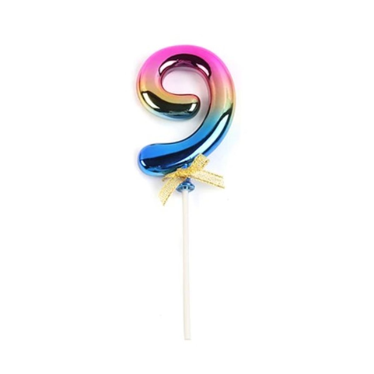 GENERICO - Topper Número 9 Multicolor 20 Cm