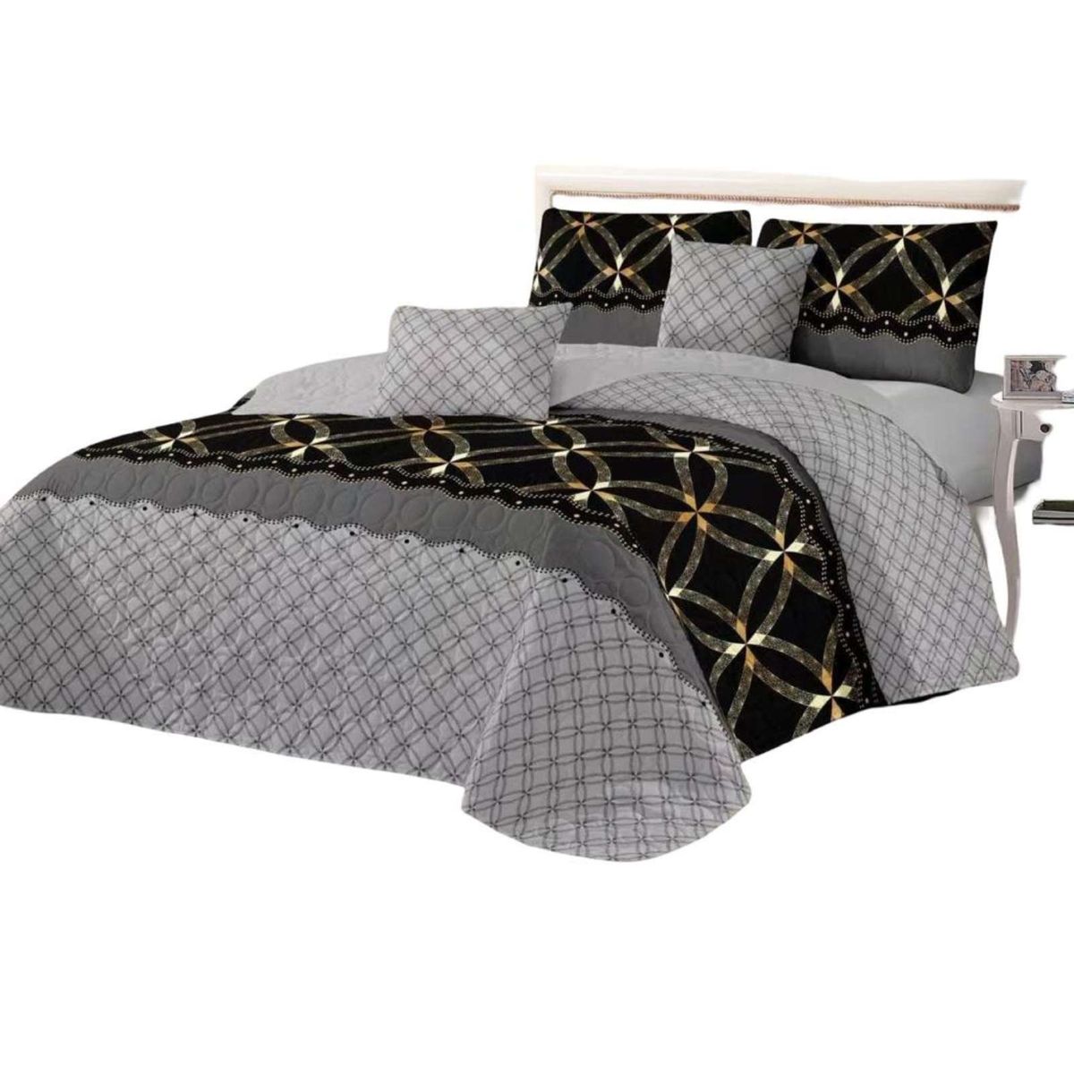 GENERICO - Cubrecama Quilt reversible Elegante y liviano 2 plazas_.