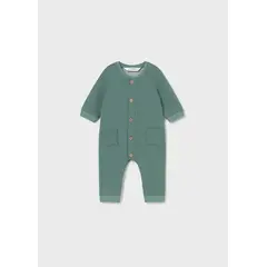 MAYORAL - Enterito Pelele largo pie convertible con apliques bordados