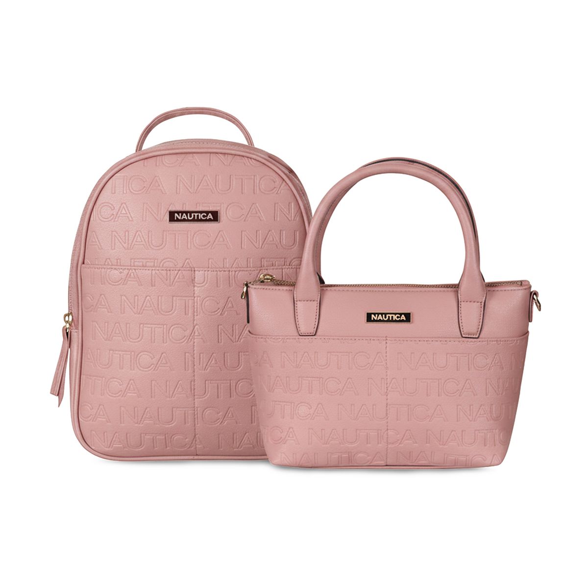 NAUTICA - Pack Nautica Mochila Queen + Bolso tipo cartera Delray rosado