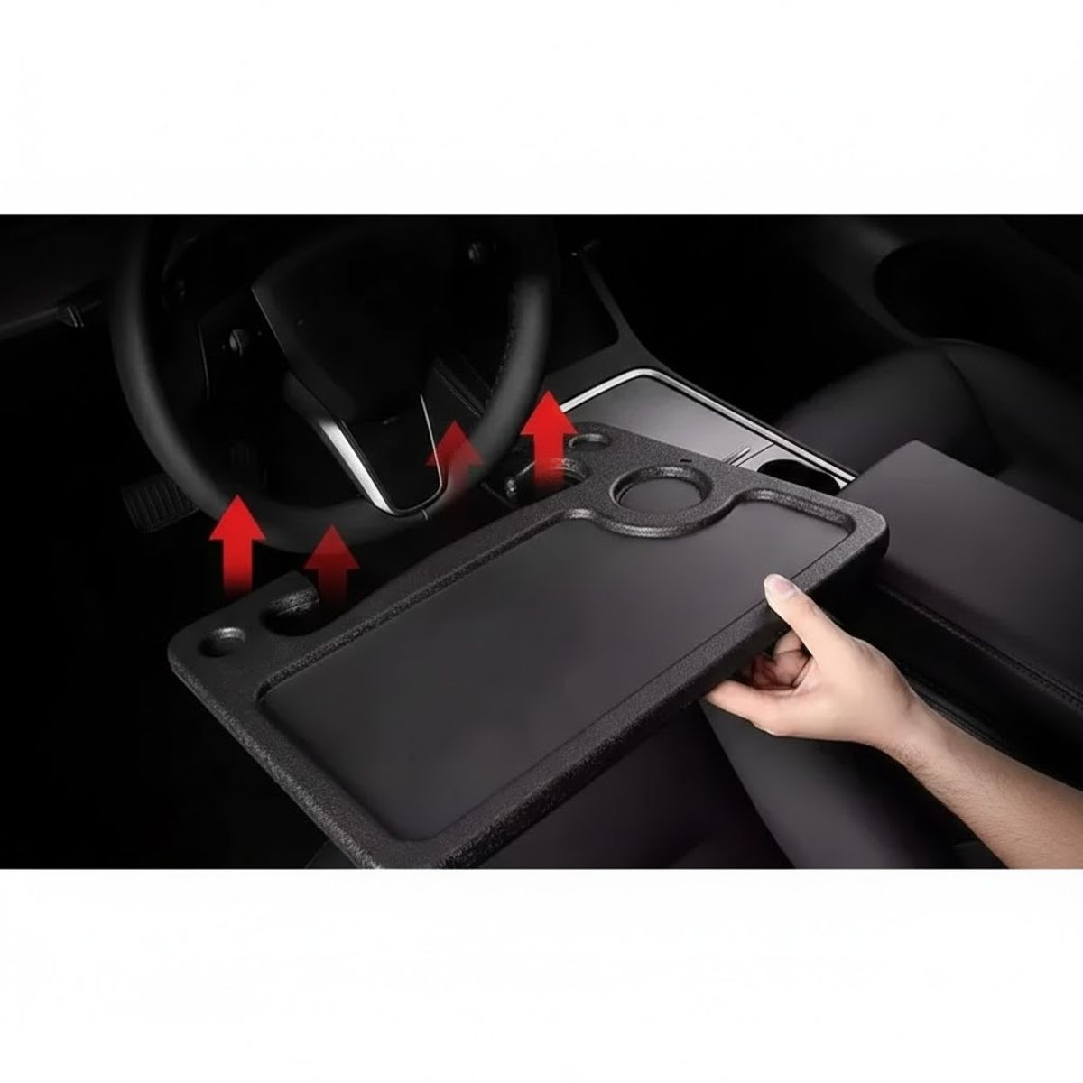 GENERICO - Mesa Bandeja Para Volante De Auto Comida Escritorio Premium