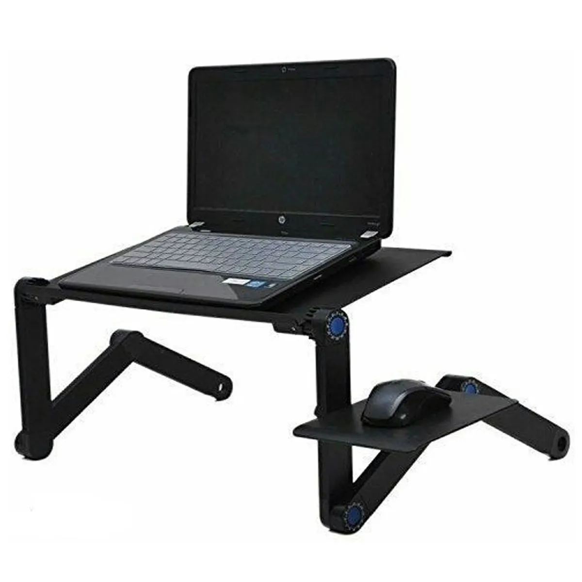 GENERICO - MESA PARA NOTEBOOK CON 2 VENTILADORES USB, PLEGABLE, NEGRA