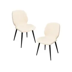 HABITA2 CHILE - PACK 2 SILLAS DE COMEDOR TAPIZADO EN LINO GABRIEL