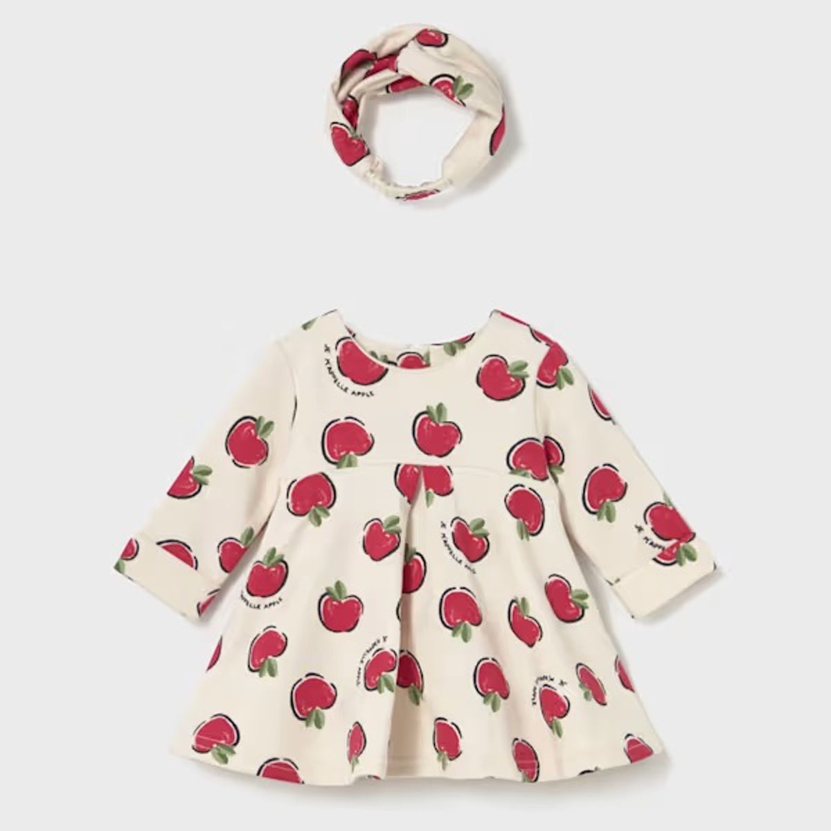 MAYORAL - Vestido estampado con diadema recién nacida