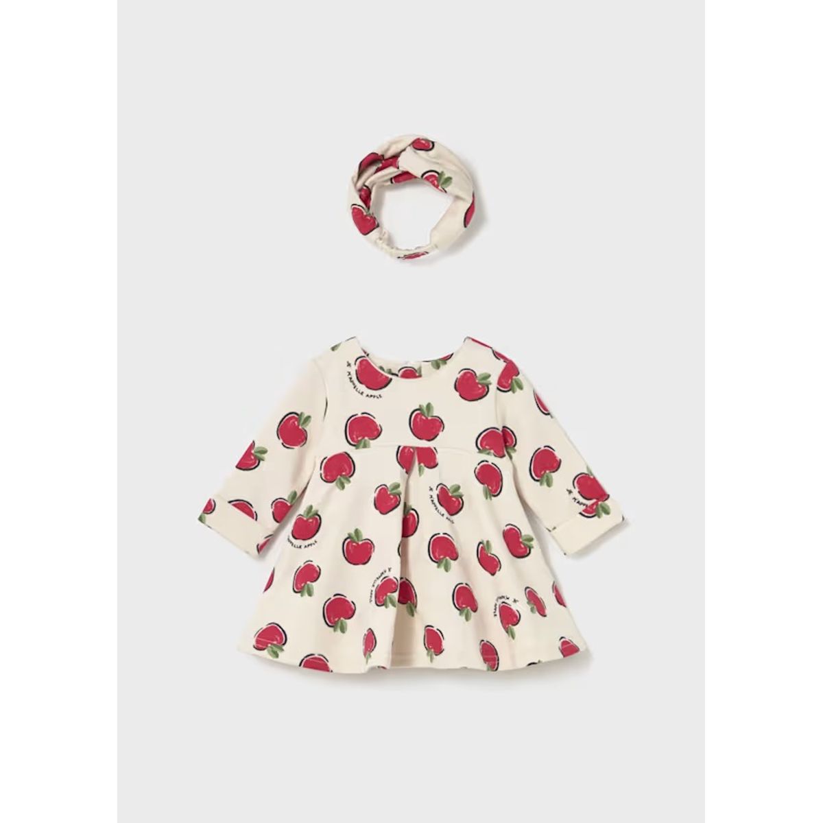 MAYORAL - Vestido estampado con diadema recién nacida