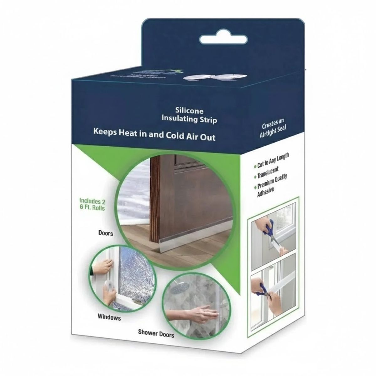 GENERICO - Cinta Aislante Silicona Para Puertas Ventanas Ducha