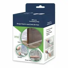 GENERICO - Cinta Aislante Silicona Para Puertas Ventanas Ducha
