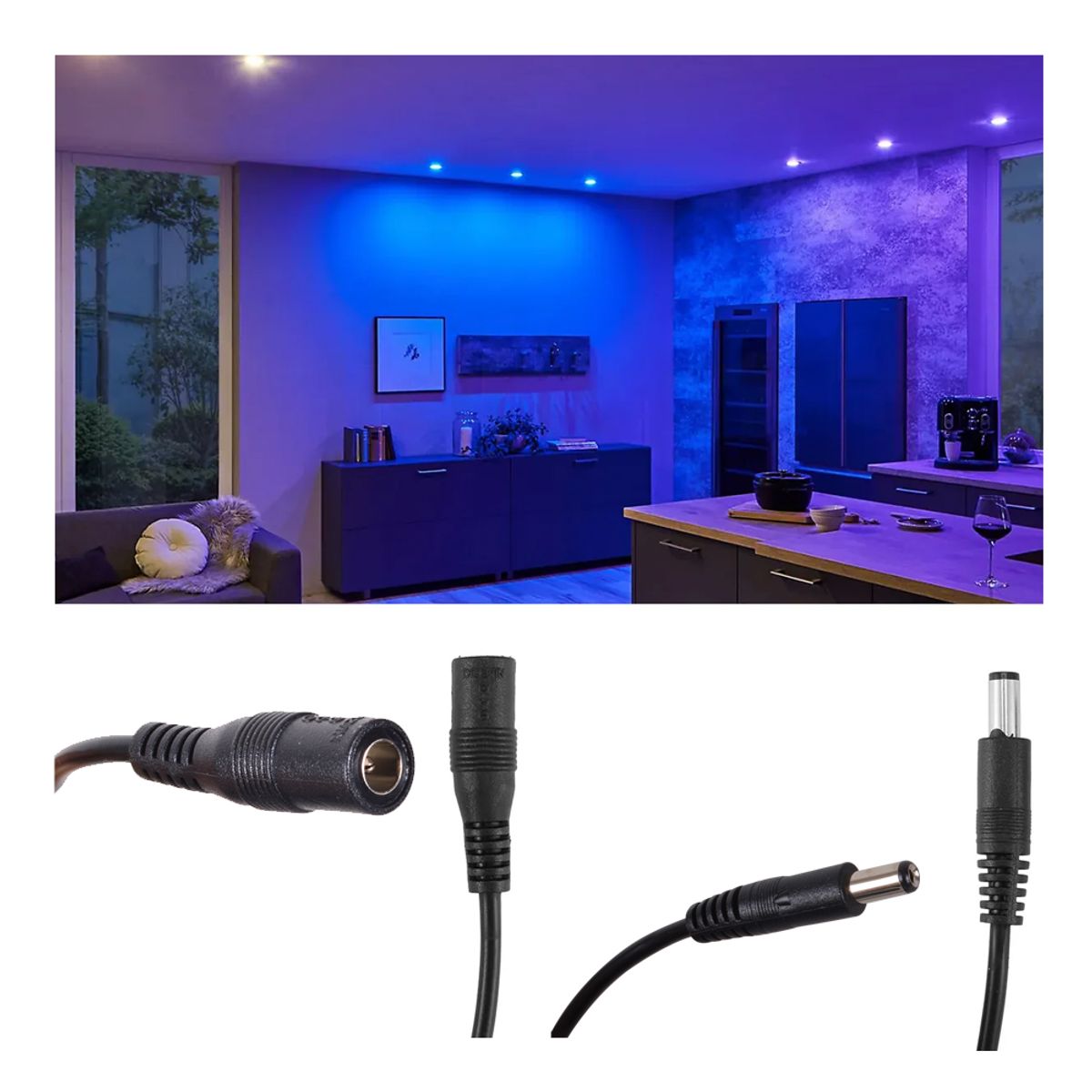 FASTLINK - CABLE DE EXTENSIÓN 20 METROS PARA CÁMARA CCTV PODER DC 2.1/20MTS CTP-20A FASTLINK