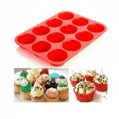 GENERICO - Molde De Silicona Para Muffins y Cupcakes