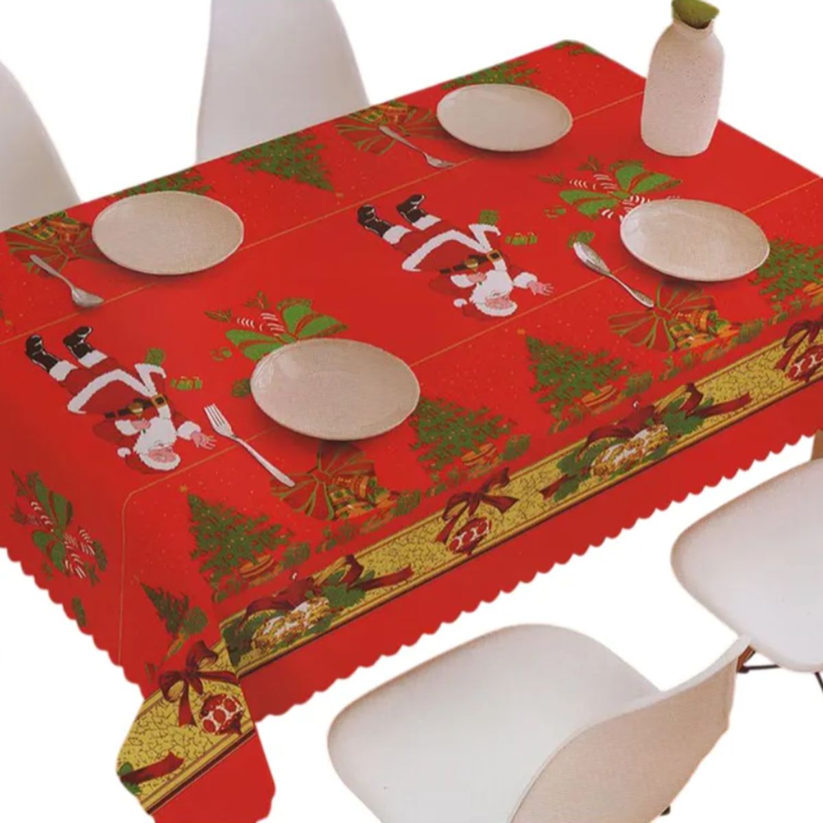 OKAY - Mantel Rectangular Navideño Colores 140x220cm Al Azar Navidad
