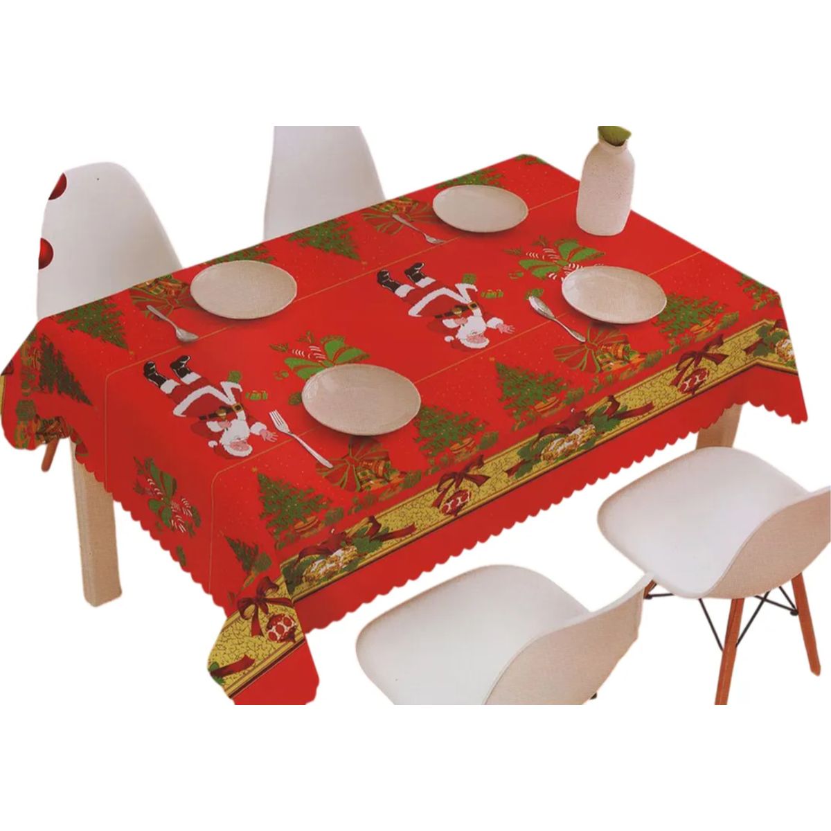 OKAY - Mantel Rectangular Navideño Colores 140x220cm Al Azar Navidad