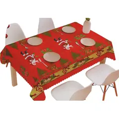 HD HOGAR SPA - Mantel Rectangular Navideño Colores 140x220cm Al Azar Navidad