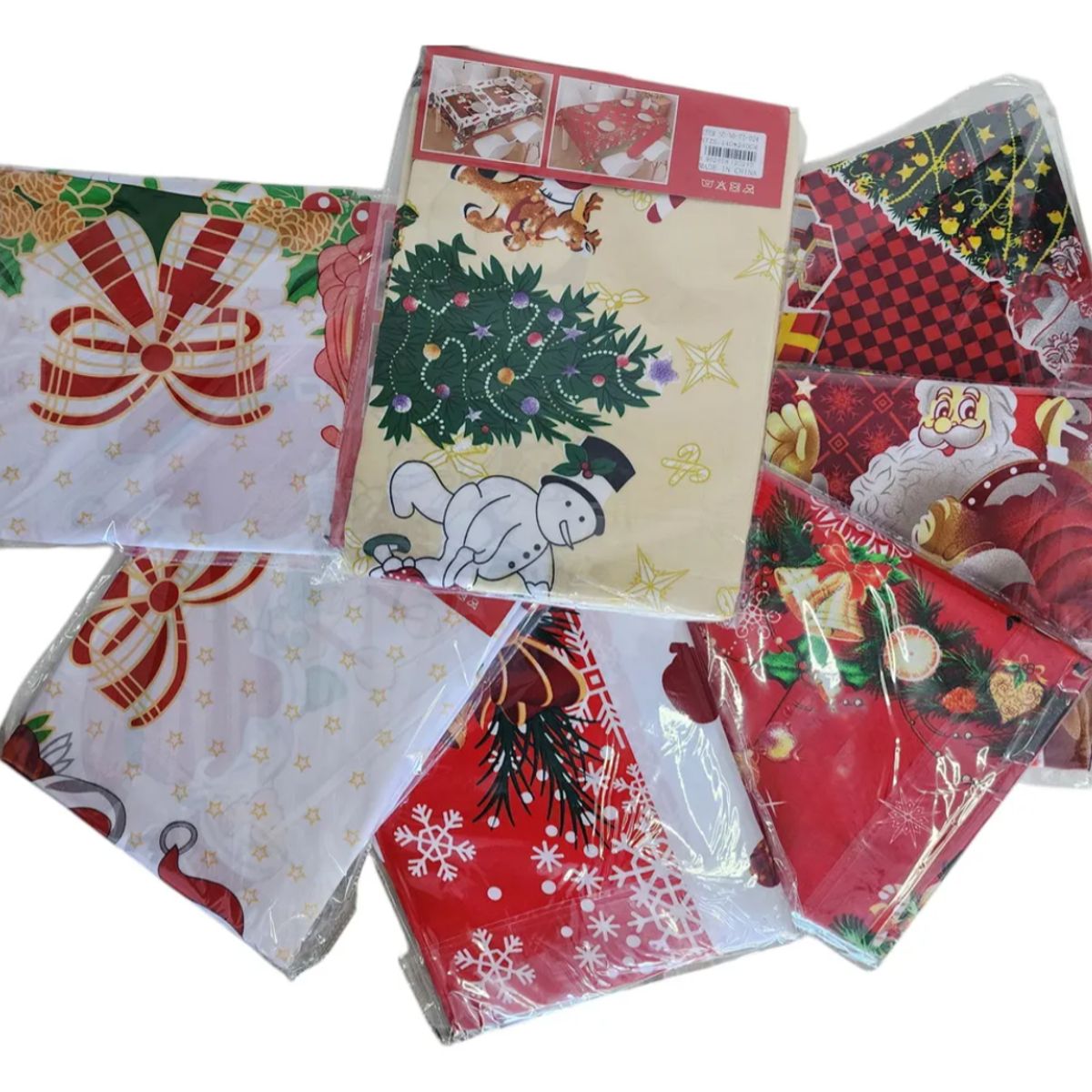 OKAY - Mantel Rectangular Navideño Colores 140x220cm Al Azar Navidad