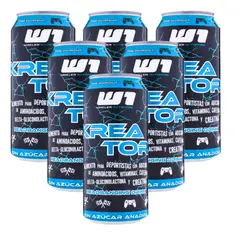WINKLER NUTRITION - Pack 6 Pre Entreno Kreator Blue Agression 473ml Foco Extremo