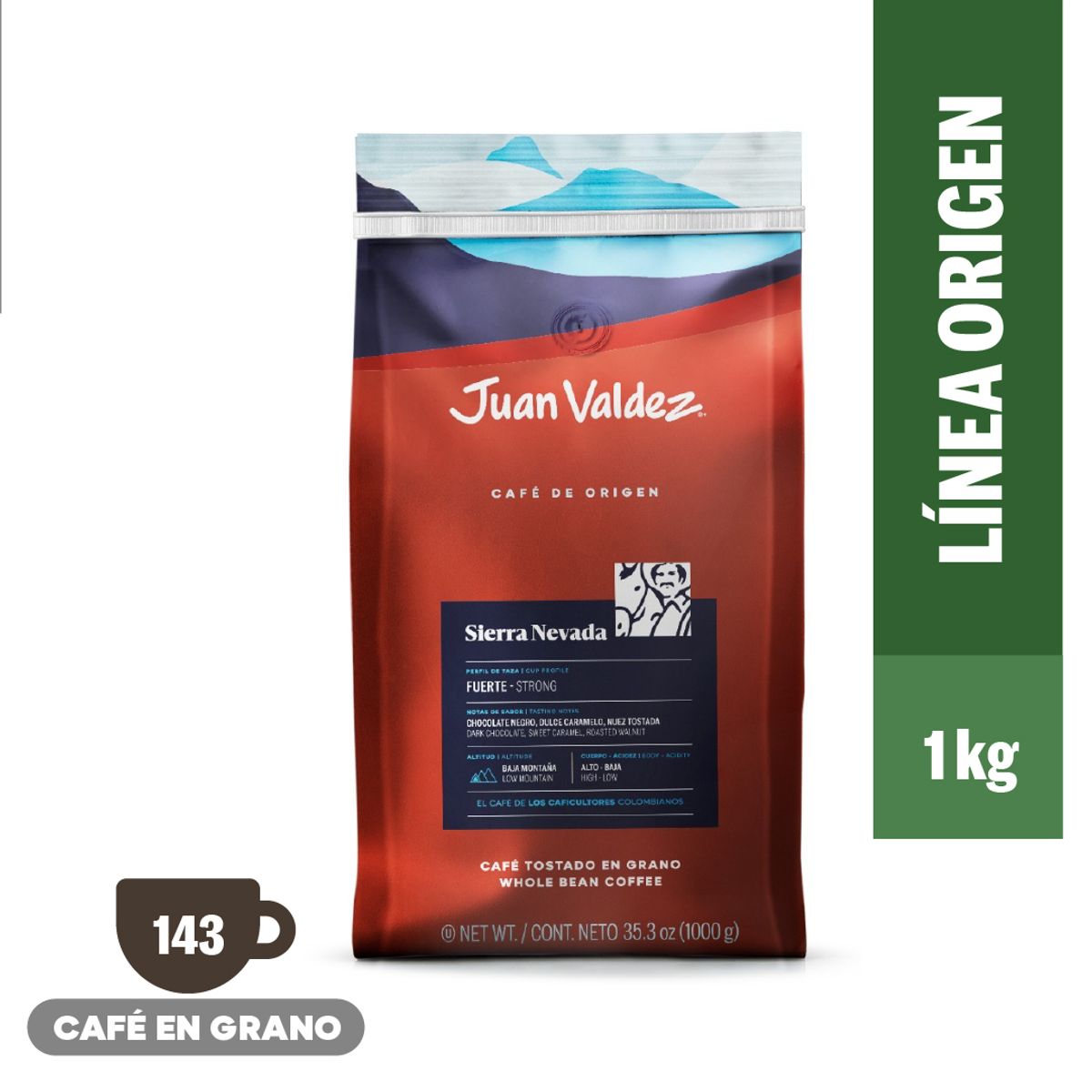 JUAN VALDEZ - Café Grano Sierra Nevada 1kg