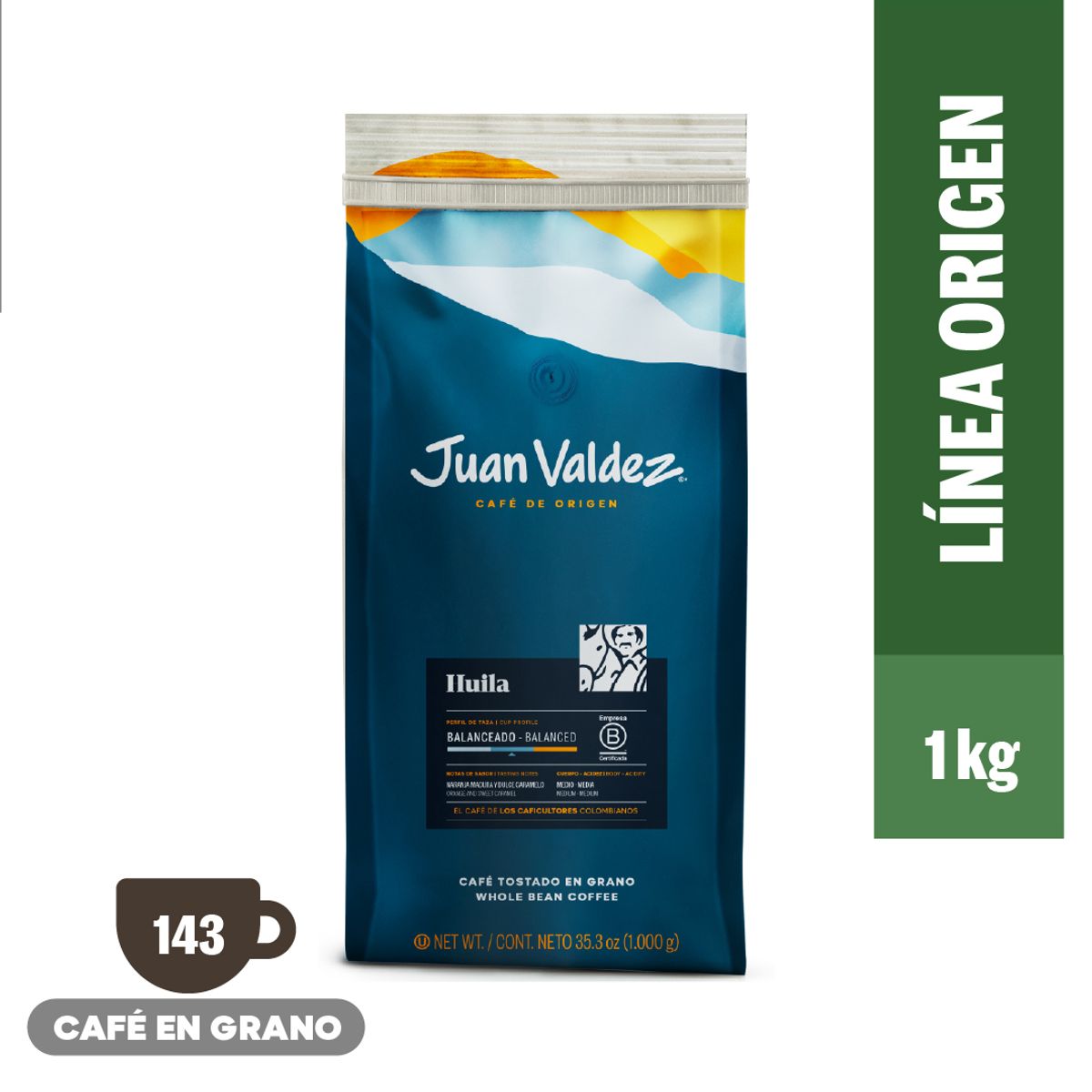 JUAN VALDEZ - Café Grano Huila 1kg