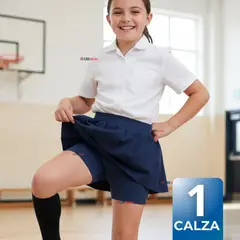 UTILISIMO - Calza Corta Escolar Pata Deportivas Niña Color Azul