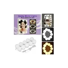GENERICO - Luces Led Usb Decorativa Para Espejo 10 Focos Maquillaje
