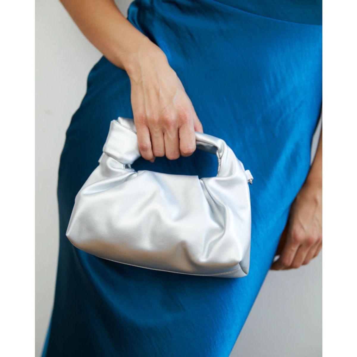 MI PLACARD - Cartera Clutch Renata Plateado