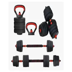 GENERICO - Set Mancuernas Barra Rusa Ajustables 30 Kg