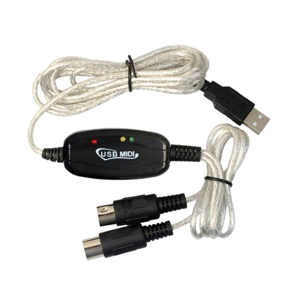 GENERICO - CABLE ADAPTADOR AUDIO INTERFAZ MIDI A USB