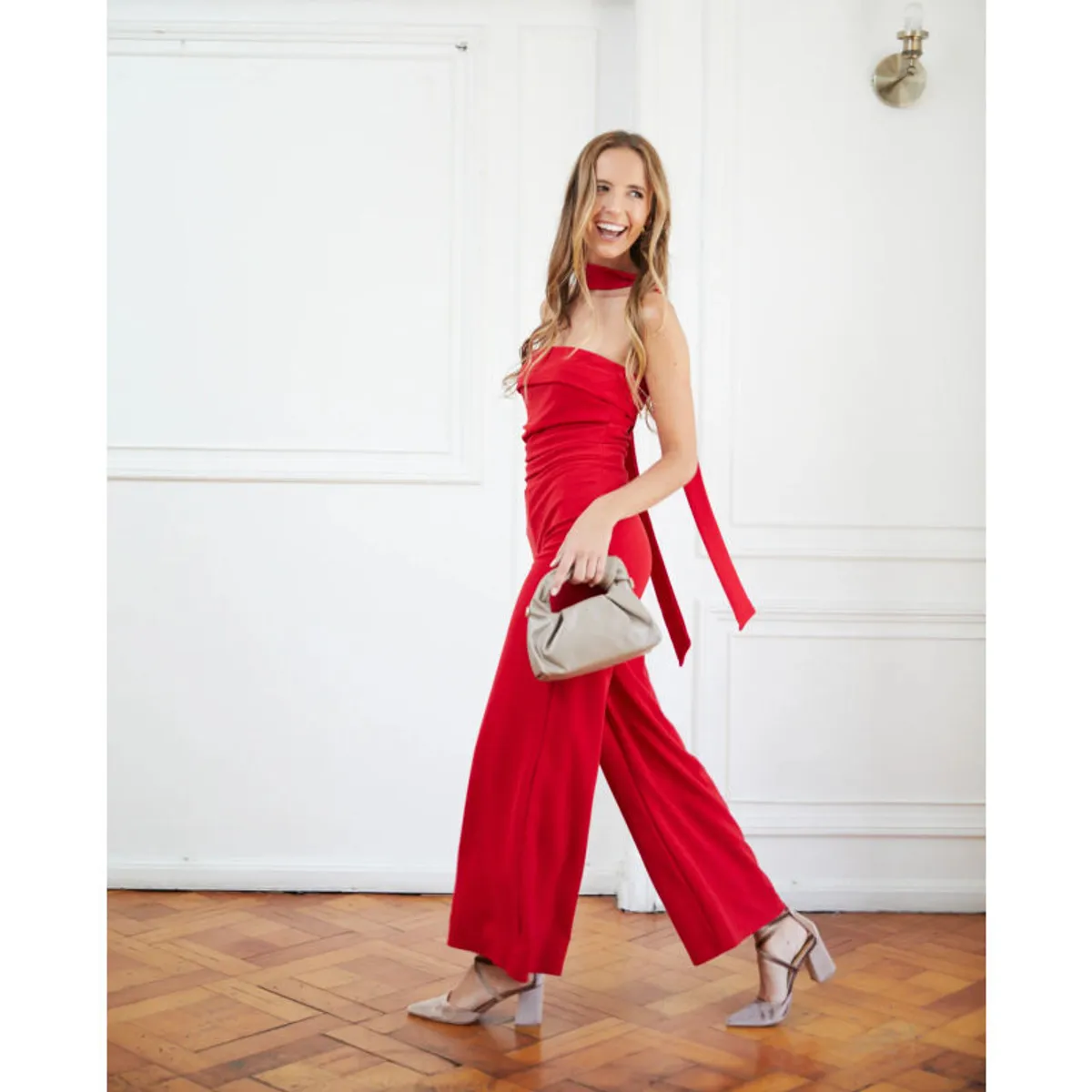 MI PLACARD - Cartera Clutch Renata Taupe