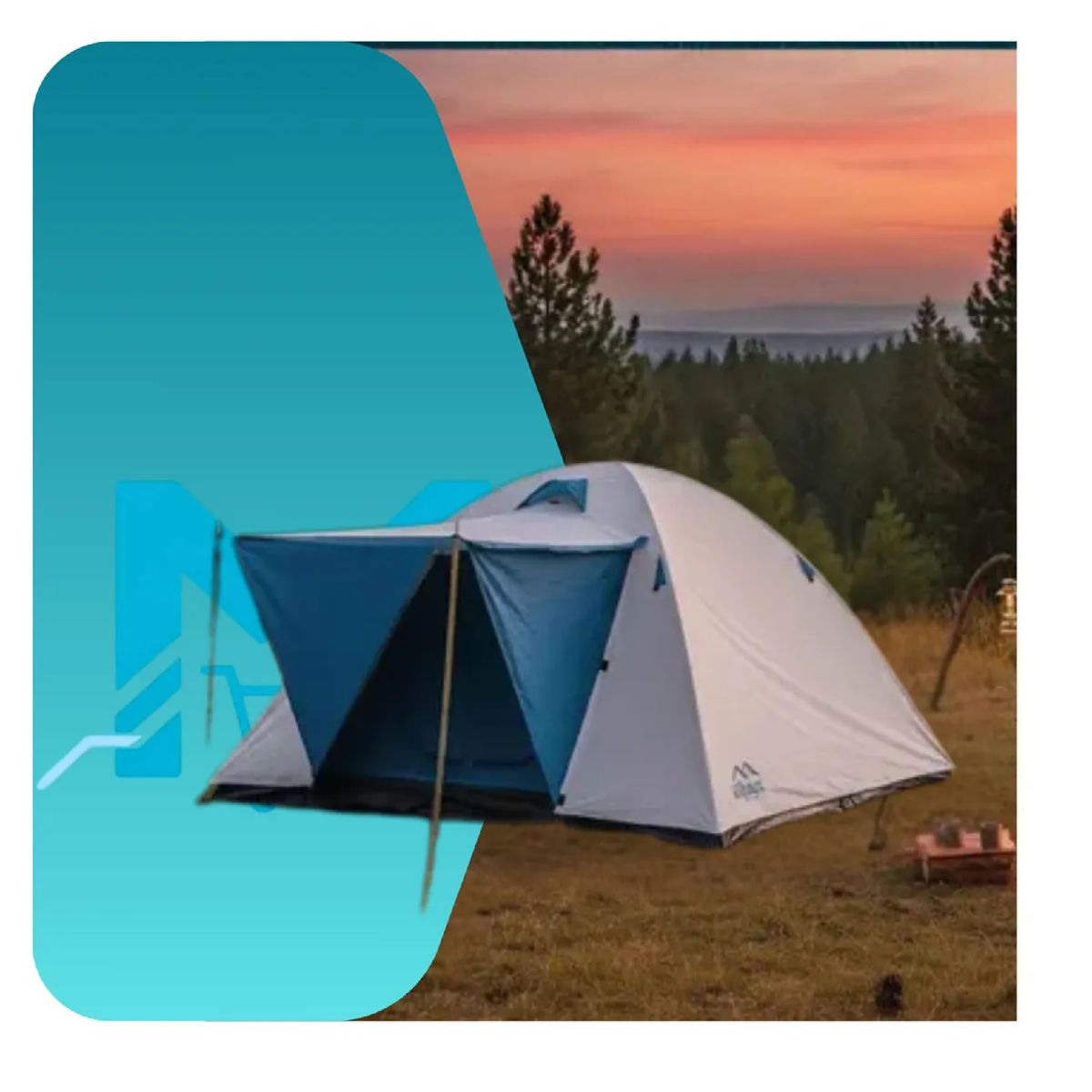 ALPES - Carpa Alpes Iguazú 6 Personas Aluminizada 800mm Impermeable