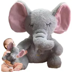 GENERICO - Elefante Peluche Sensorial con Sonido Infantil