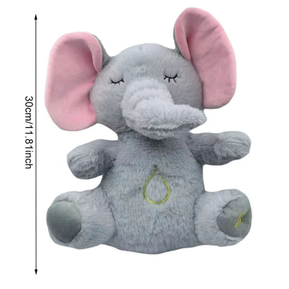 GENERICO - Elefante Peluche Sensorial con Sonido Infantil